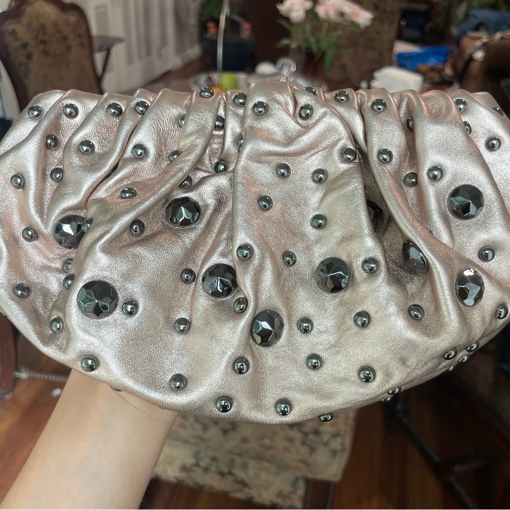 Diane von Furstenberg Belle Studded Clutch
